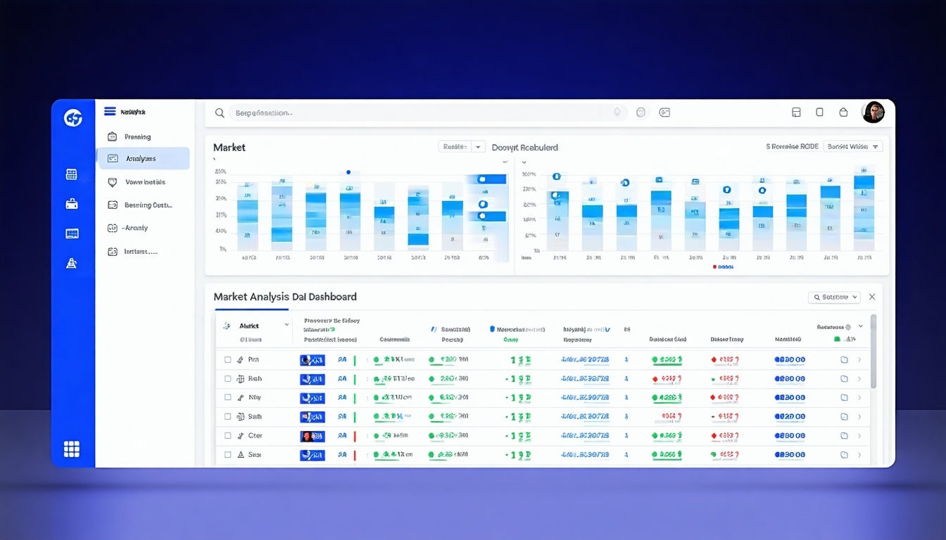 AI-powered market analysis dashboard